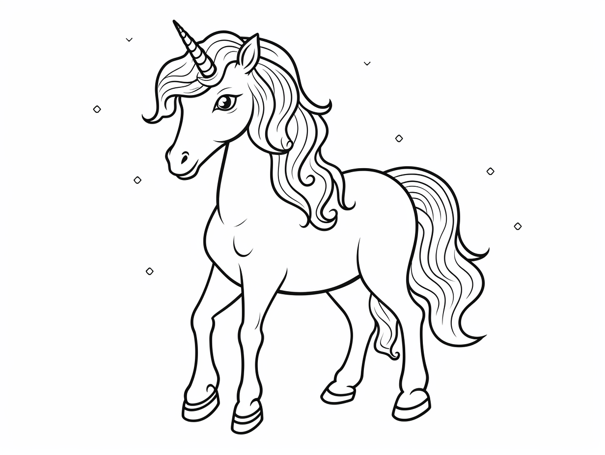 Delightful Unicorn Coloring For Adults - Coloring Page