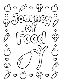 Free printable Journey Of Food Gallbladder coloring page