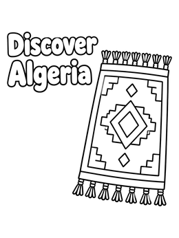 Free printable Discover Algeria Woven Rug coloring page