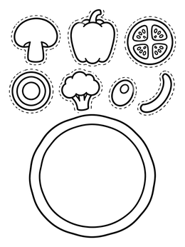 Free printable Make Your Own Pizza Activity coloring page