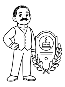 Free printable Dr Daniel Hale Williams Birthday Plaque coloring page
