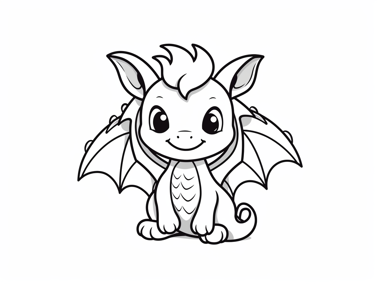 Dragon Coloring Adventure Coloring Page