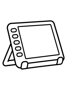 Free printable Drawing Tablet On Stand coloring page