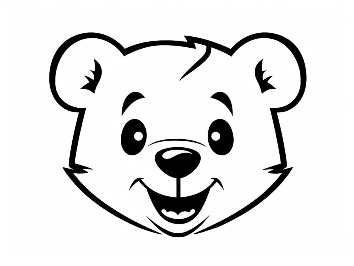 Easy Black Bear Coloring Experience - Coloring Page