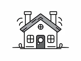 House: Cozy Cottage With Two Tall Chimneys