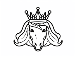 Princess Horse Coloring Page For Download - Coloring Page