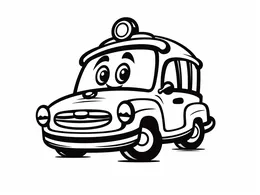 Friendly Little Taxi Cab Rolling Along