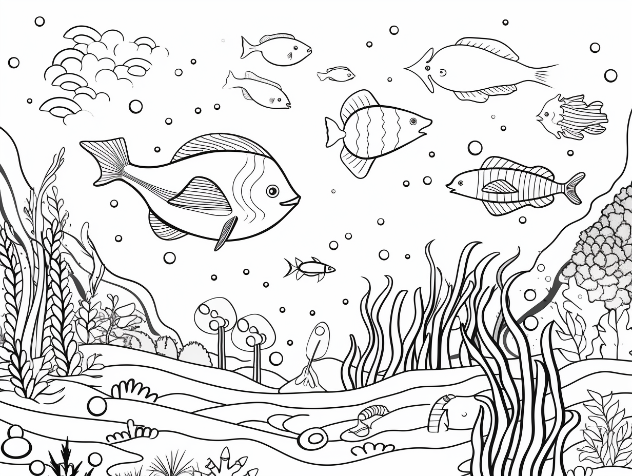 Ecosystem Coloring Therapy - Coloring Page