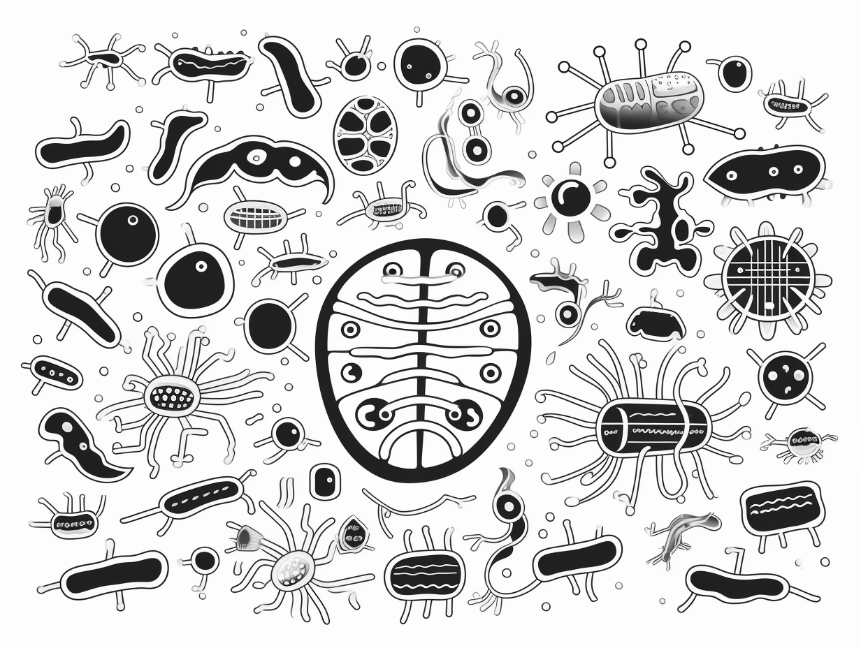Educational Bacteria Coloring Page - Coloring Page