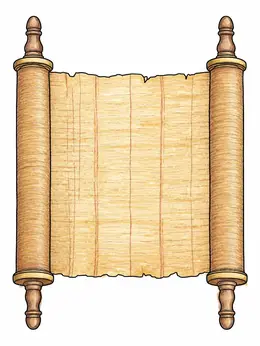 Ancient Papyrus Scroll – Egypt Coloring Page