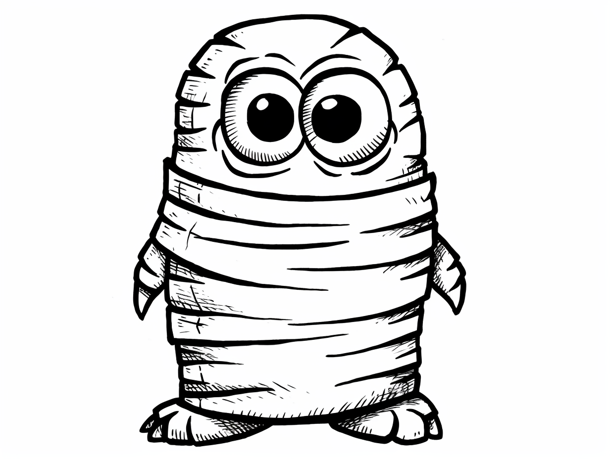 Egyptian Mummy Coloring Page - Coloring Page