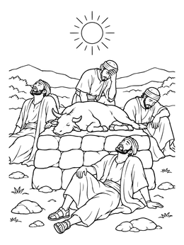 Free printable Exhausted Prophets Of Baal At Midday coloring page