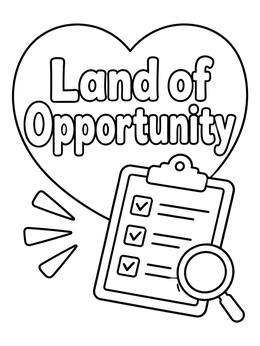Free printable Land Of Opportunity Inspection Checklist coloring page