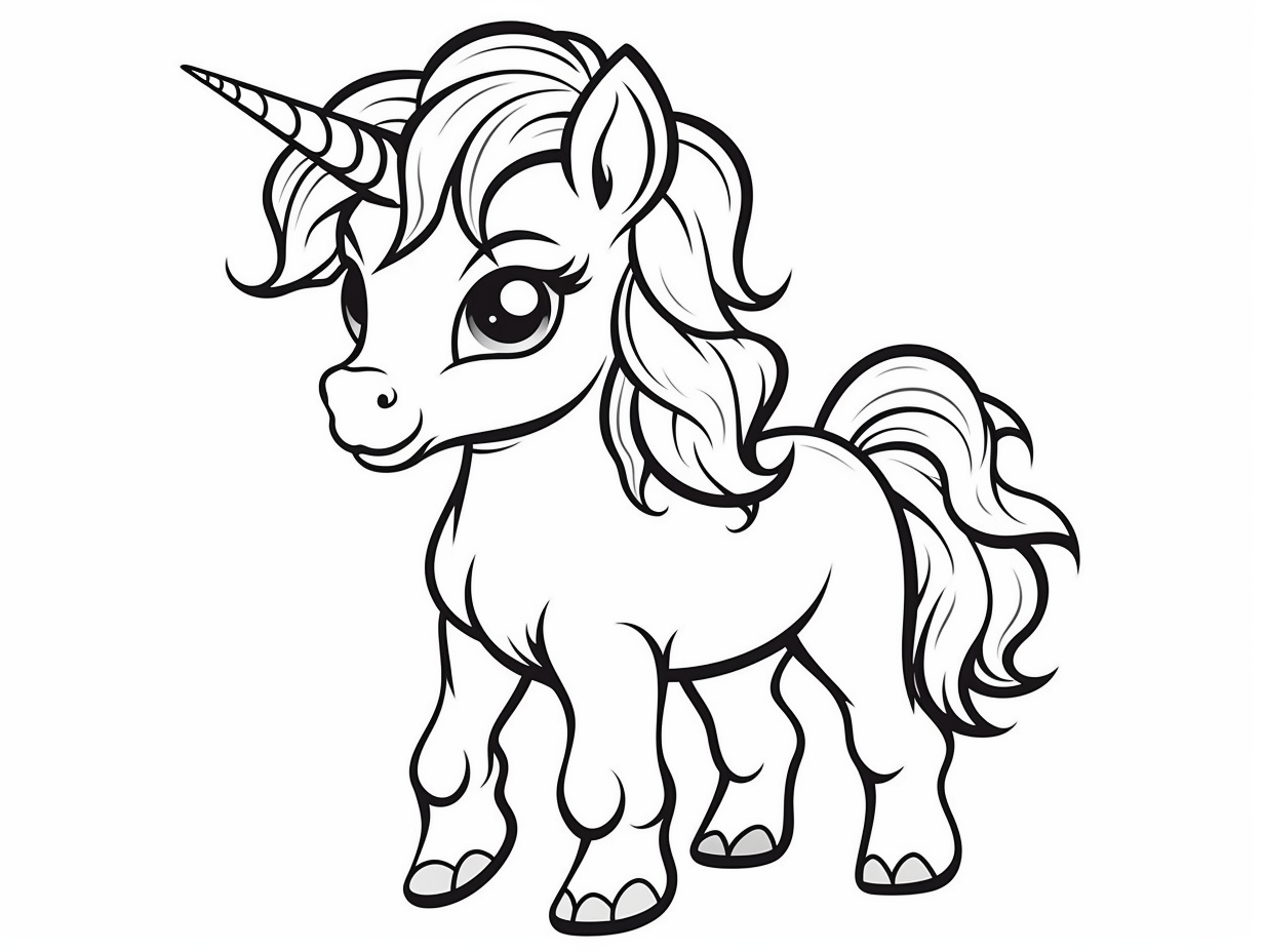 Enchanting Unicorn Coloring Sheet Coloring Page