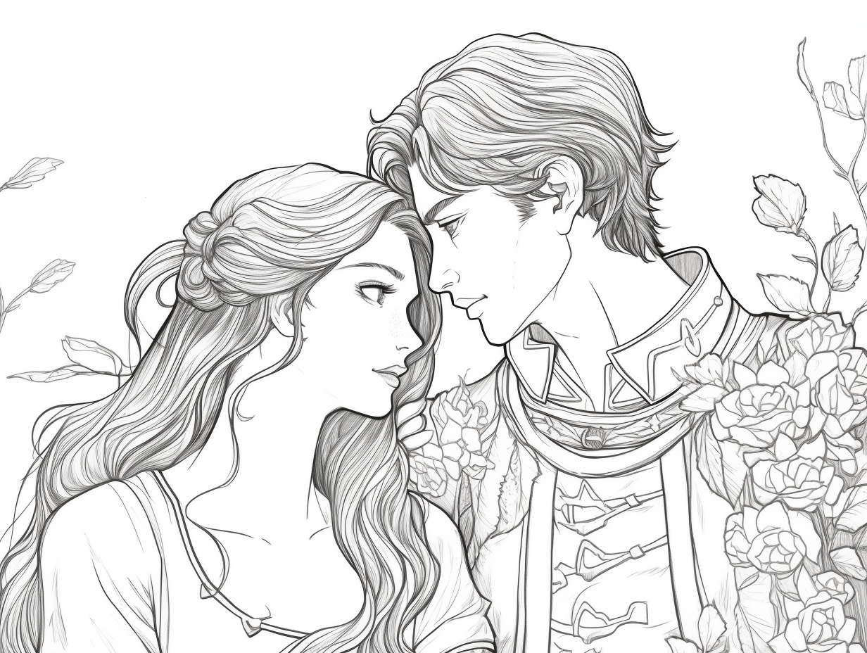 Enjoyable Boy And Girl Coloring Adventure Coloring Page enjoyable-boy-and-girl-coloring-adventure-coloring-page