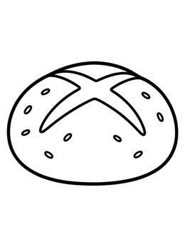Free printable Traditional Estonian Rye Bread Loaf coloring page
