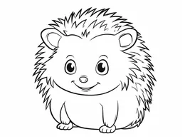 Friendly Little Hedgehog Standing Still