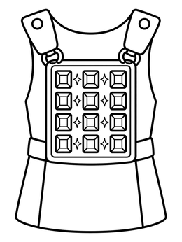 Free printable High Priest Breastplate With Gemstones coloring page