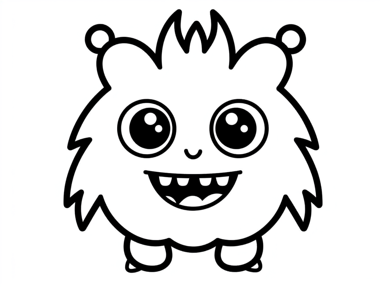 Fabulous Monster Coloring Page - Coloring Page