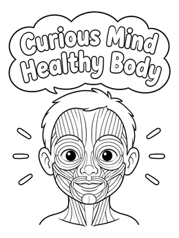 Free printable Facial Muscles Anatomy Diagram coloring page
