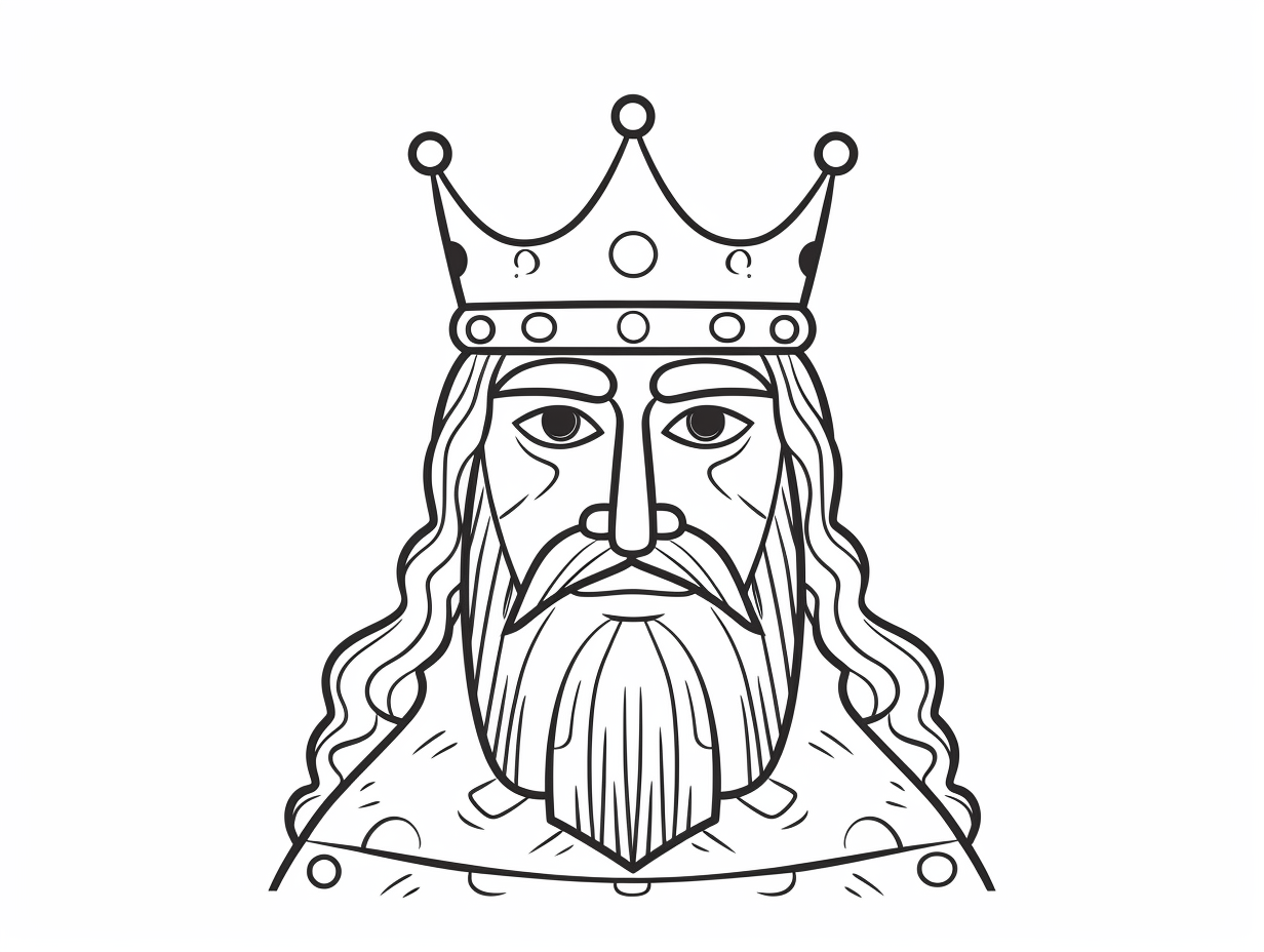 Famous King Nebuchadnezzar - Coloring Page