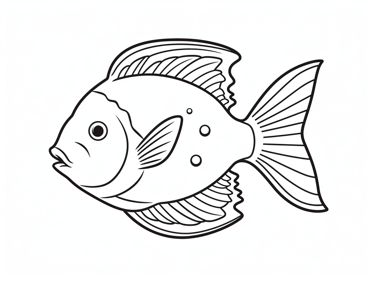 Fantastic Flounder Coloring - Coloring Page