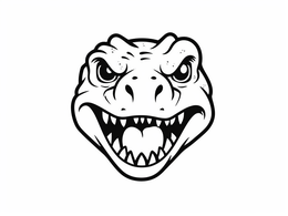 Free printable Fantastic T Rex Coloring For Kids coloring page