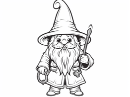 Printable Wizard To Color - Coloring Page