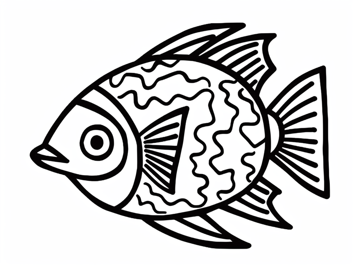 illustration of Fascinating flounder illustration