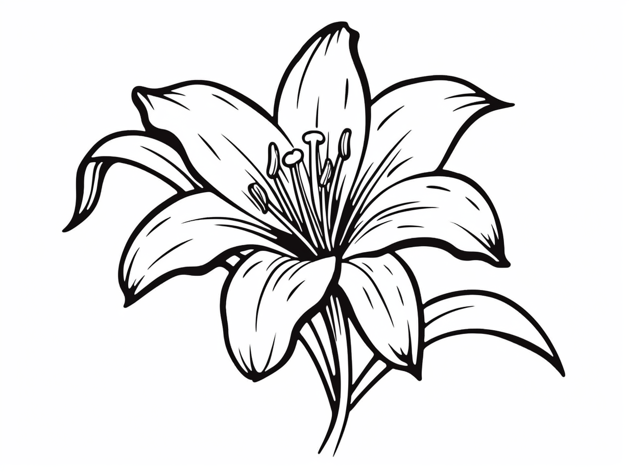 illustration of Fascinating lily flower picture