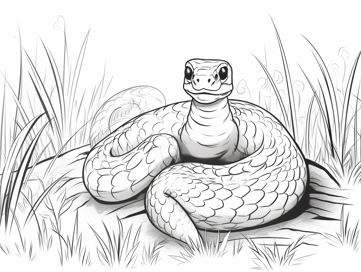 illustration of Fascinating python coloring