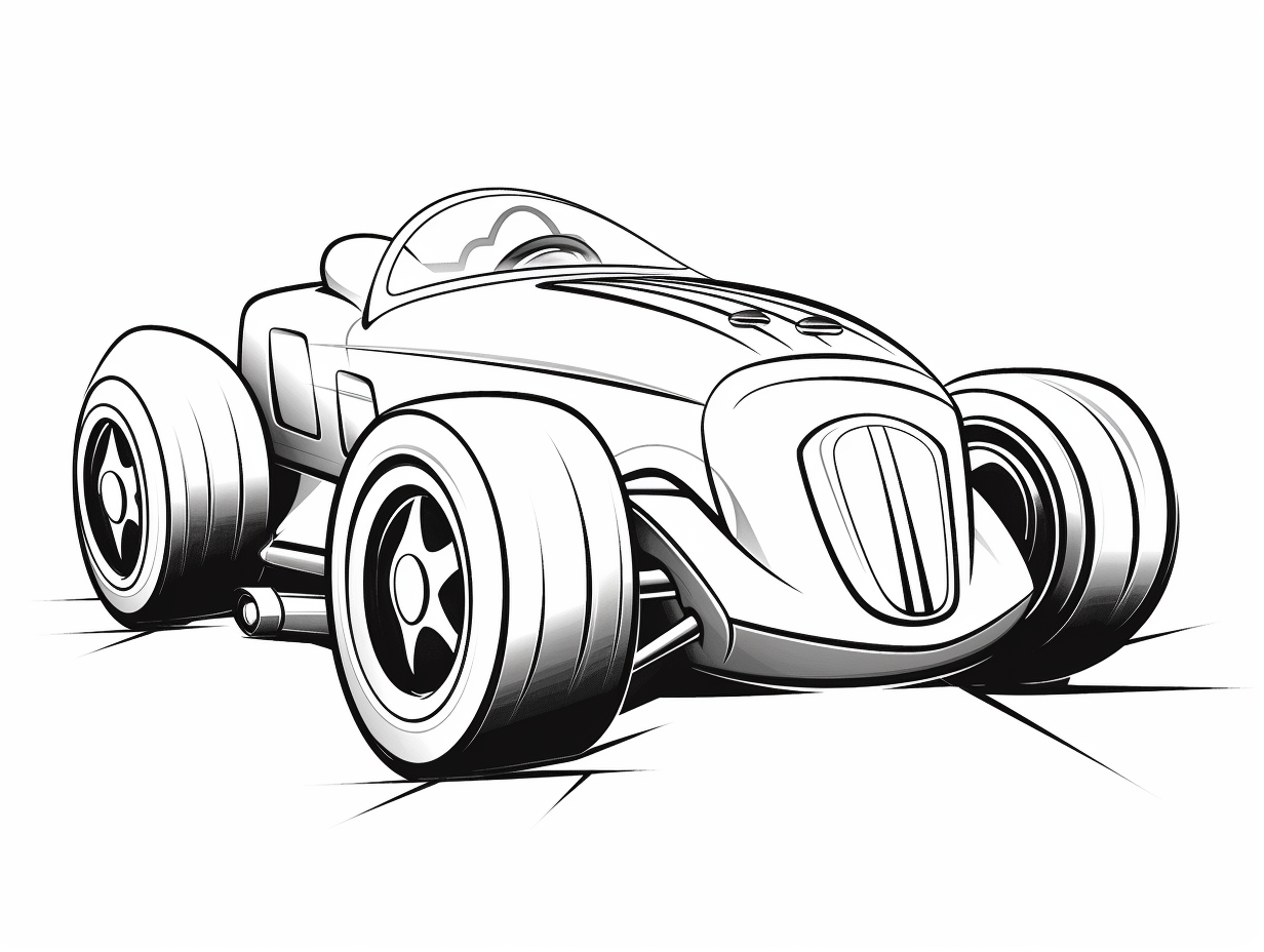 illustration of Fast and furious derby car