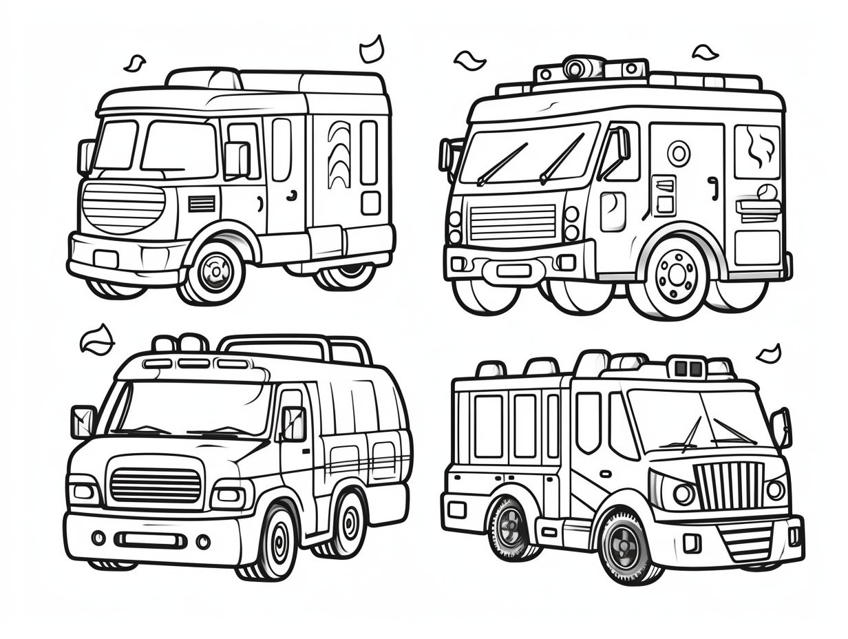 illustration of Fast and helpful vehicles