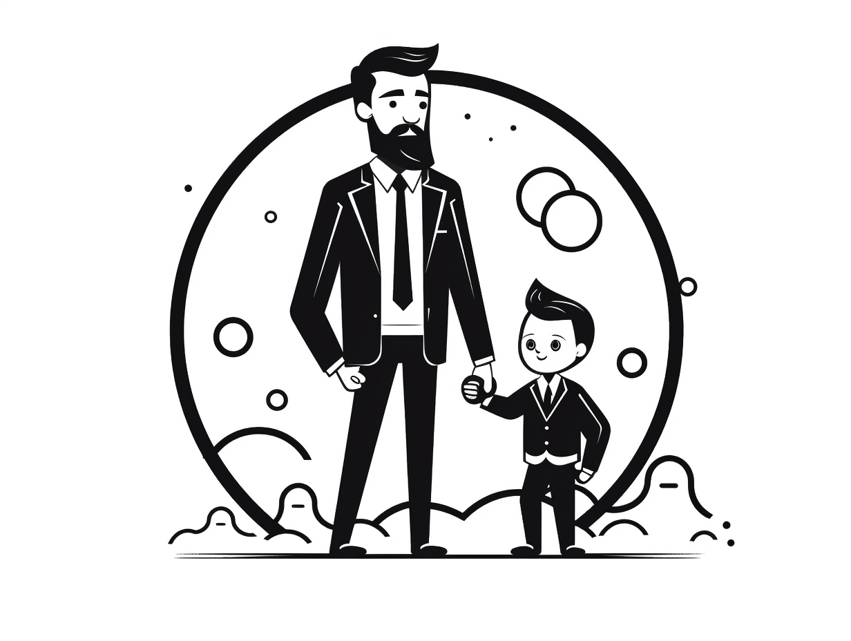 Father's Day Print And Color - Coloring Page