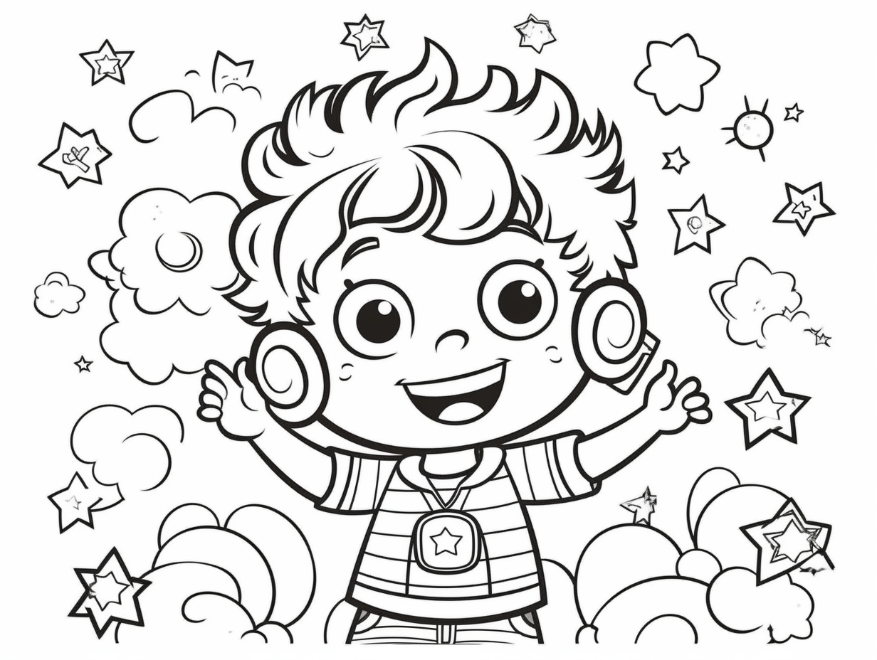 illustration of Feel-good coloring page