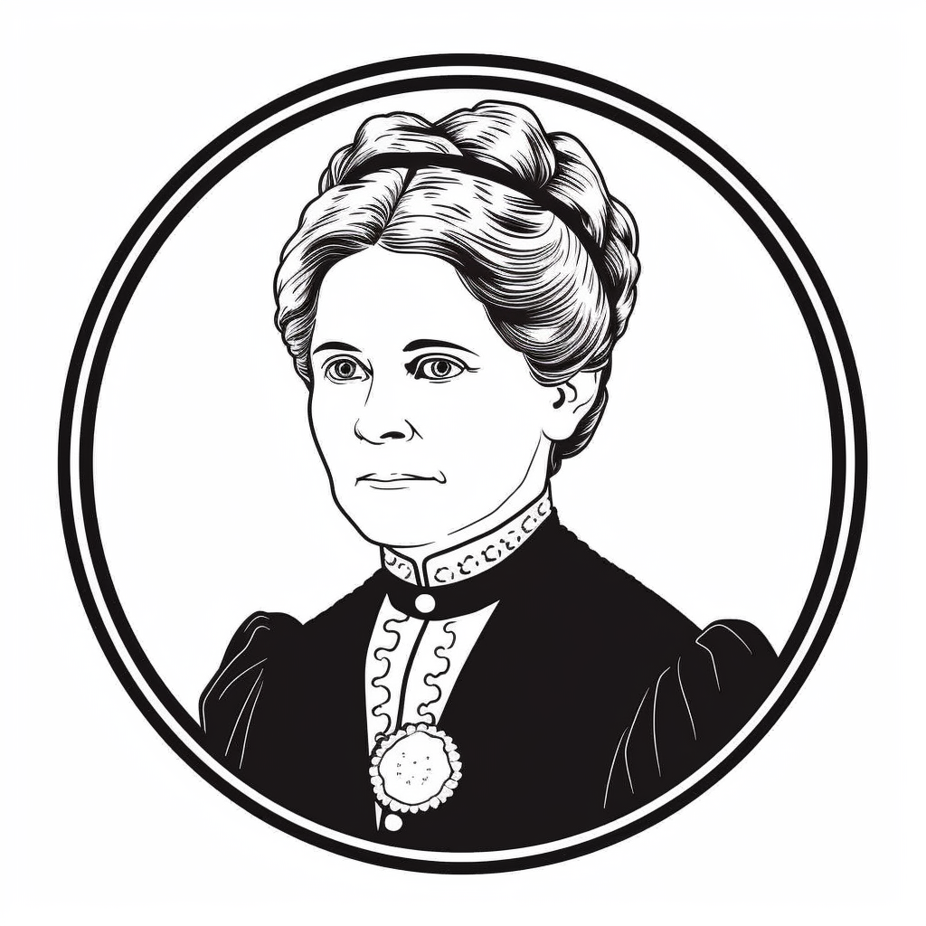 illustration of Female trailblazer Clara Barton