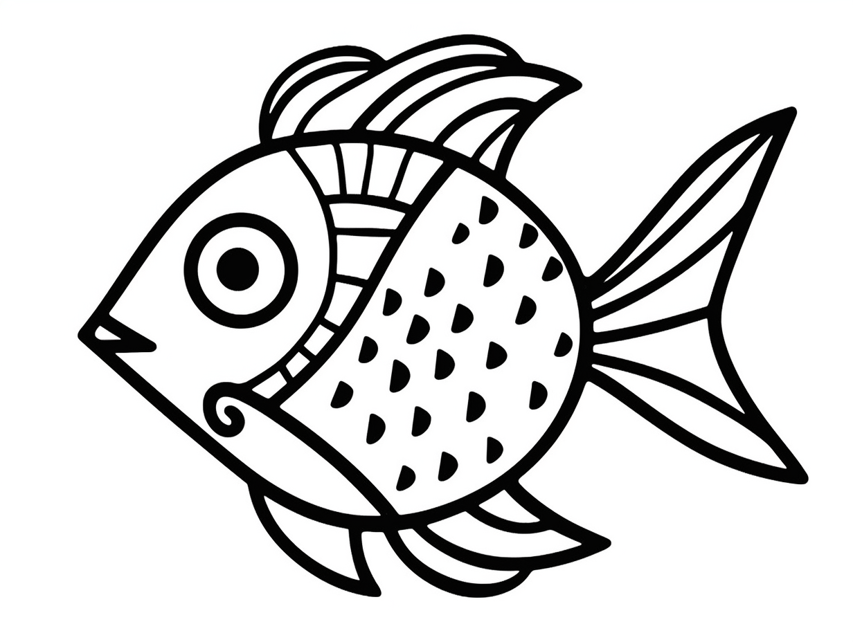 Flounder Coloring Sheet For Kids - Coloring Page