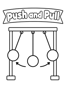 Free printable Push And Pull Swinging Pendulum coloring page