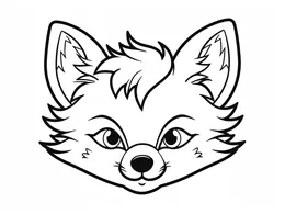 Adorable Fluffy Fox Face Portrait