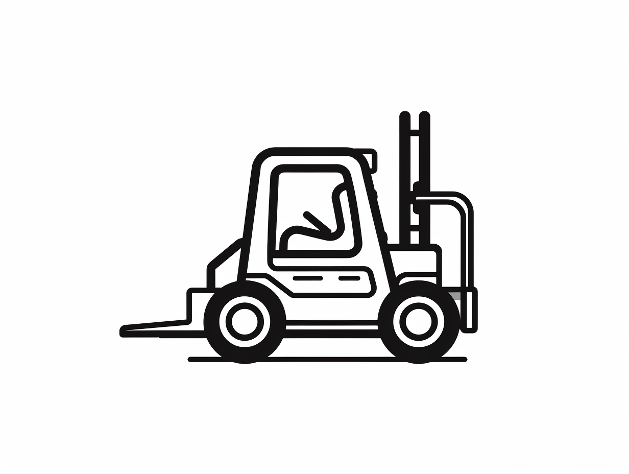 Forklift Picture To Color - Coloring Page