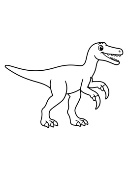 Free printable Friendly Baryonyx With Large Claws coloring page