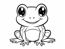 Frog: Little Green Friend Sitting Still