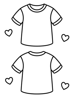 Free printable Front And Back T Shirt Template coloring page