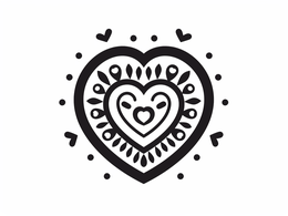 Free printable Fun And Easy Heart Coloring coloring page