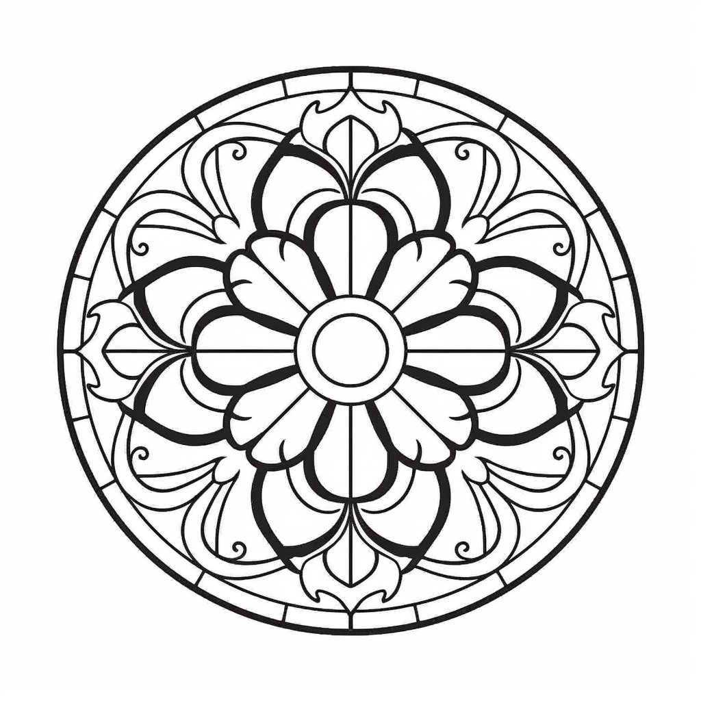 Fun Art Nouveau Coloring Adventure - Coloring Page