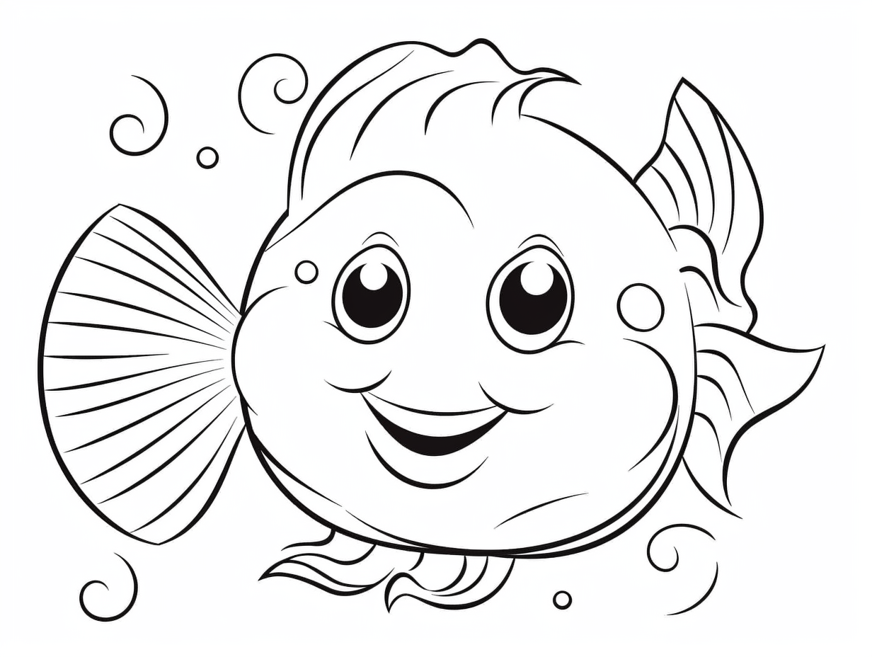 Fun Blobfish Coloring - Coloring Page