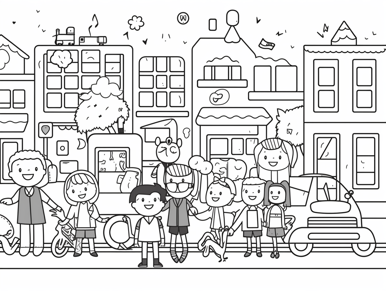 Classroom Community Colouring In Fun For All Classroom Coloring - Coloring Page