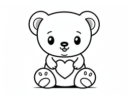 Free printable Fun Loving Teddy Bear Coloring coloring page