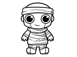 Mummy Coloring Book cover page