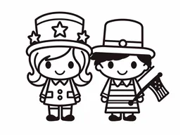 Fourth Of July: Patriotic Kids Celebrating Independence Day